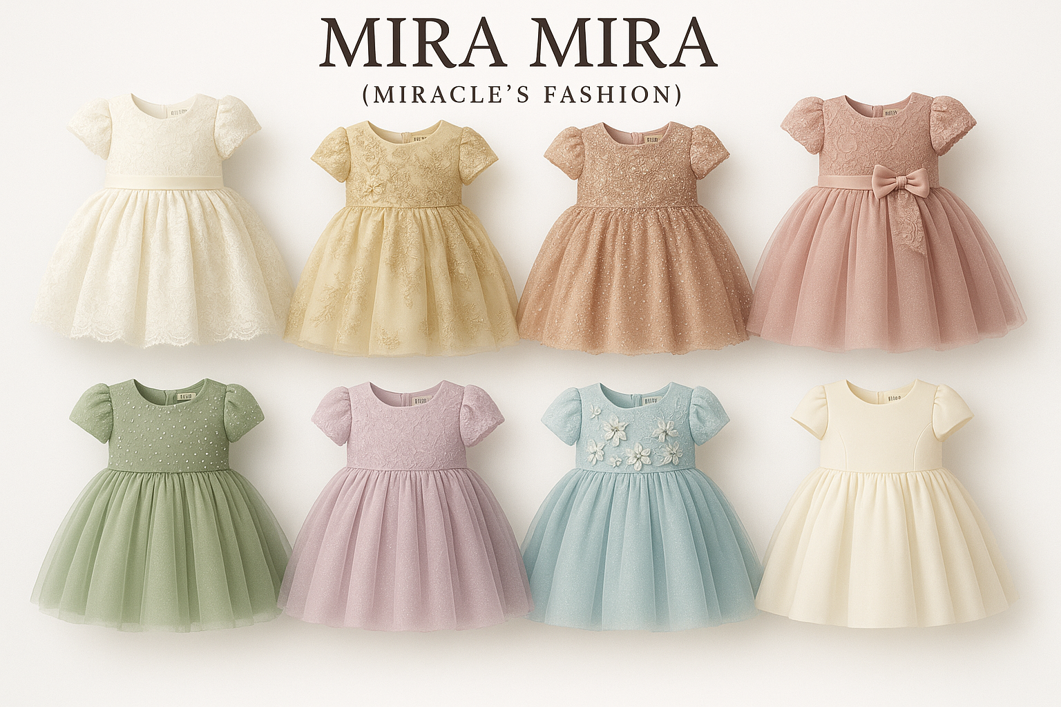 "MIRA MIRA" Baby Elegant Dresses "(MIRACLE&