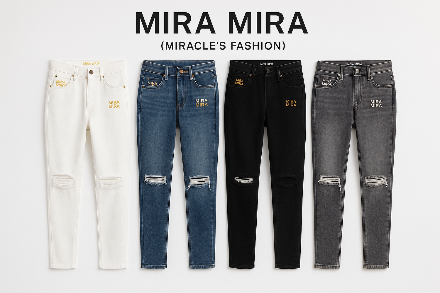 "MIRA MIRA" Adults &amp; Teens Long Jeans Pants "(MIRACLE&
