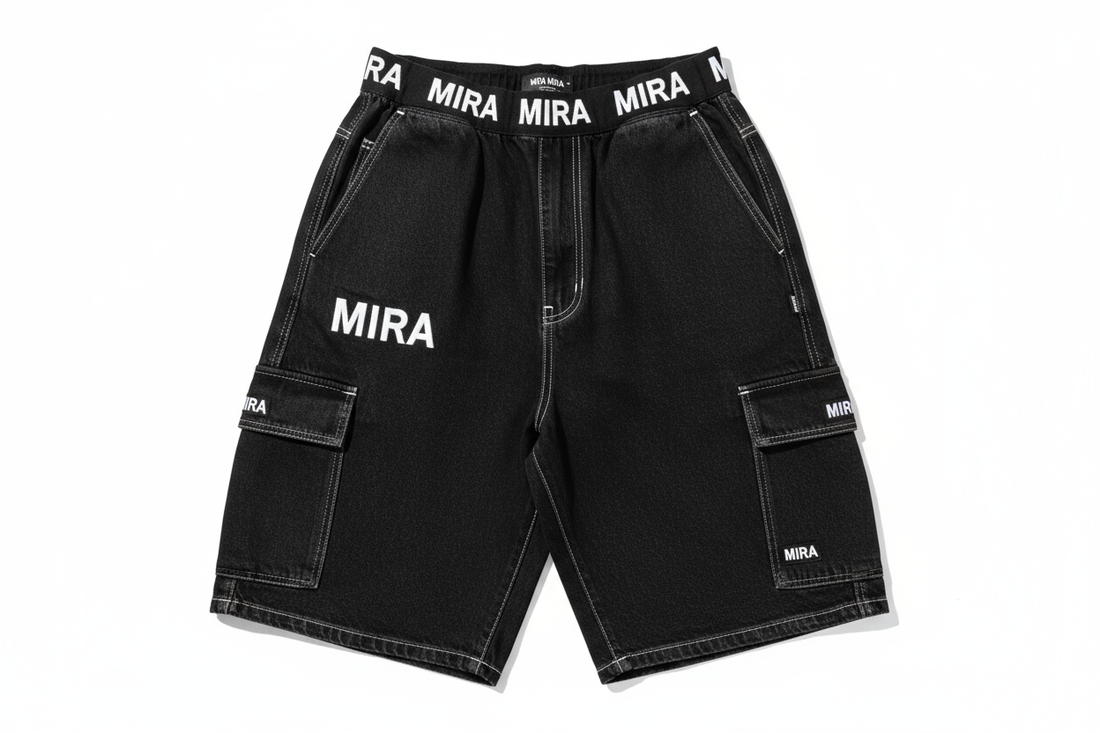 :MIRA MIRA" Men CLASSIC DENIM SHORTS "(MIRACLE&