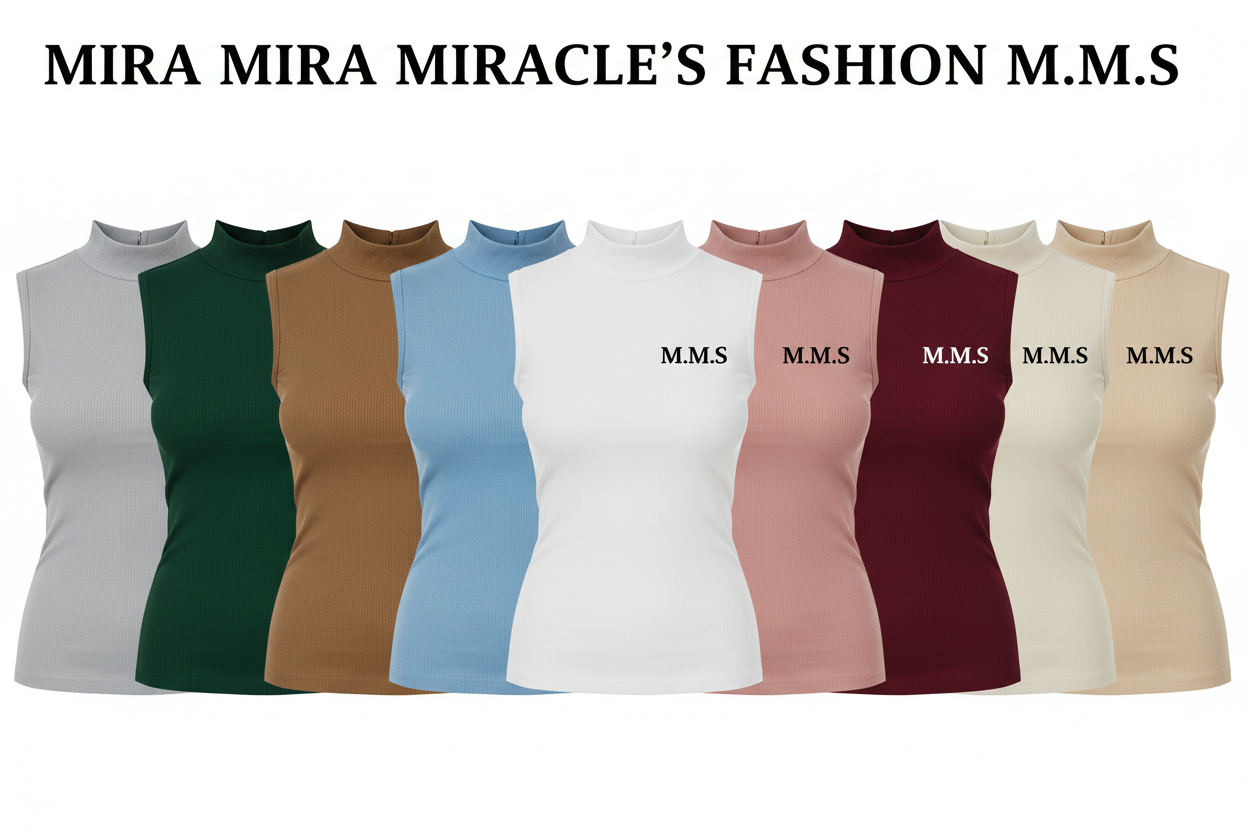 "MIRA MIRA" Sleeveless Fitted Tees "(MIRACLE&