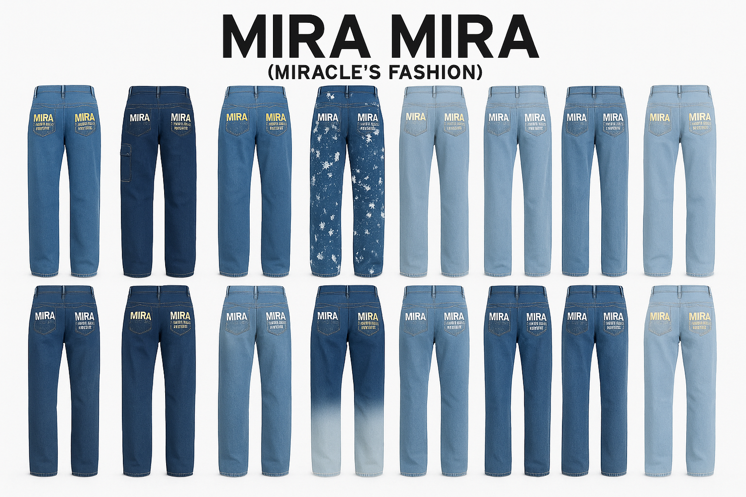 "MIRA MIRA" Adults &amp; Teens Long Jeans Pants "(MIRACLE&