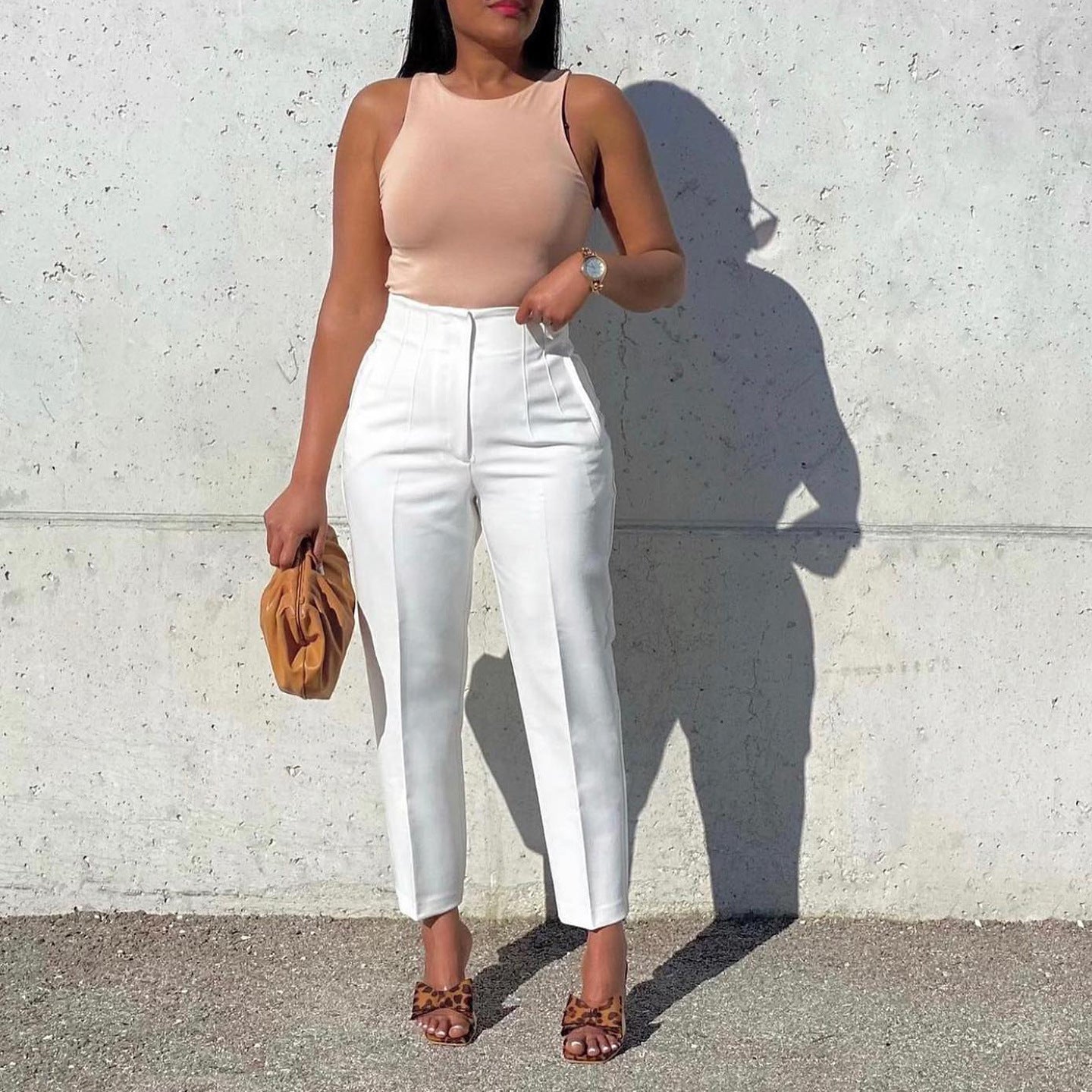 MIRA MIRA Plus Size African High Waist Suit Pants