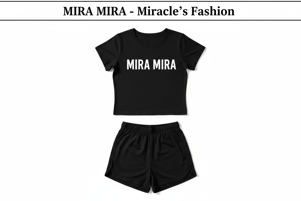 Black Top &amp; Shorts Set Product