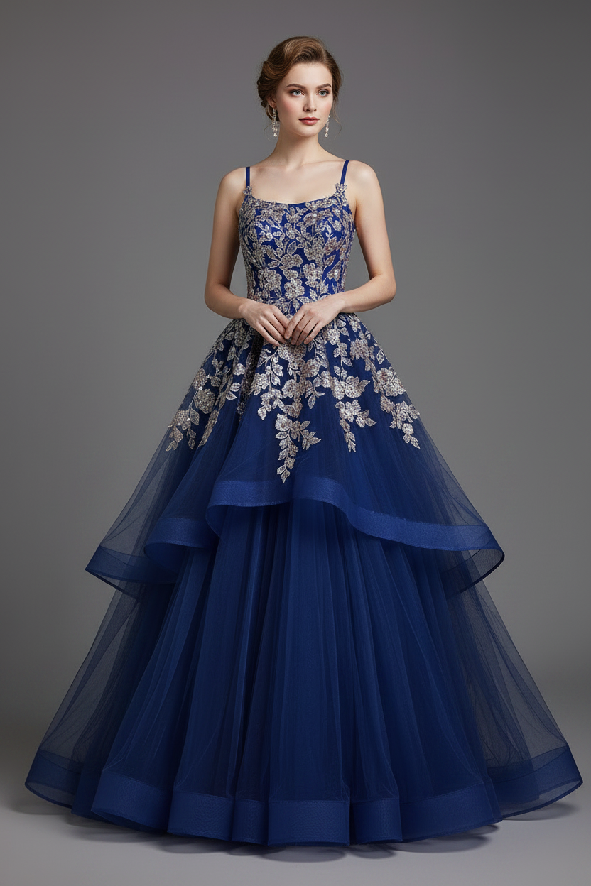 Blue Ball Gown