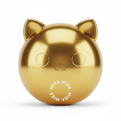 Gold MIRA MIRA Cat Face Squishy