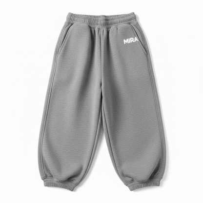 Gray wide leg sweatpants