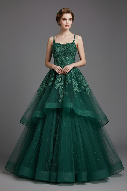 Green Ball Gown