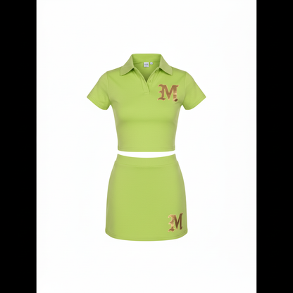 Lime green M matching set