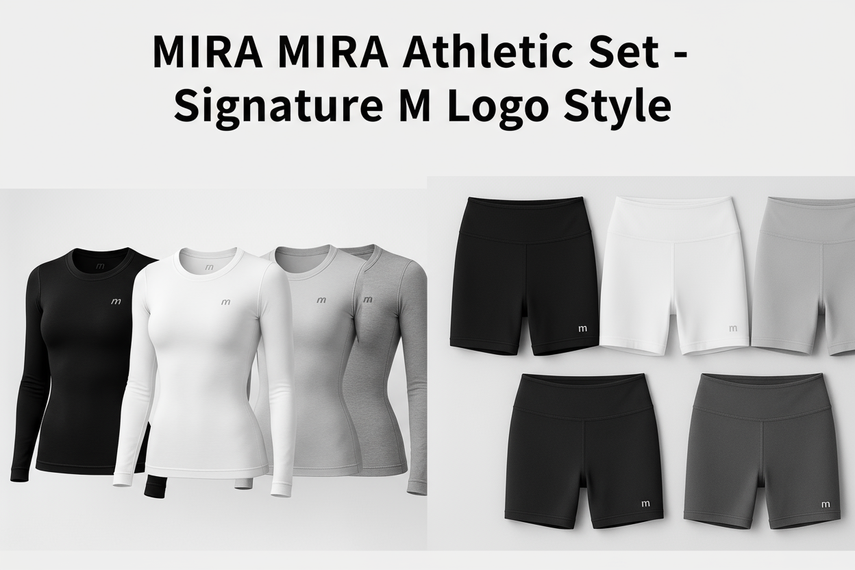 MIRA MIRA Athletic Set - Long-Sleeve Top &amp; Short Fitted Tights