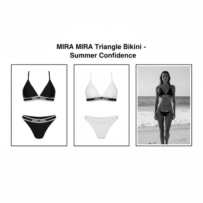 MIRA MIRA Triangle Bikini with Headline