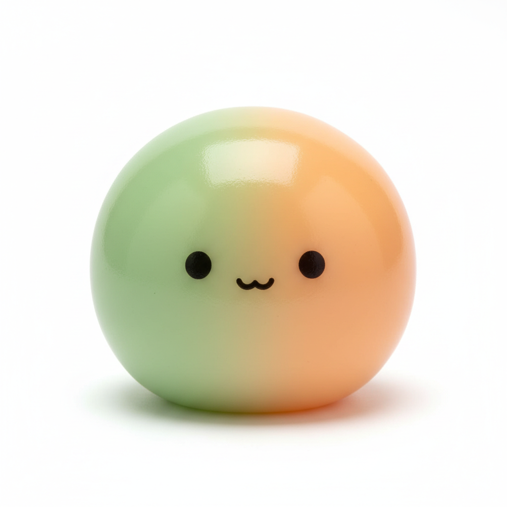 Pastel Green &amp; Orange Squishy