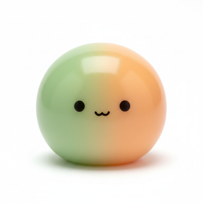 Pastel Green &amp; Orange Squishy