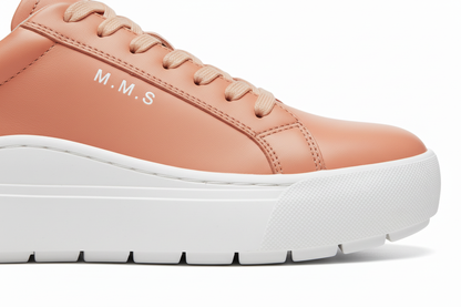 Peach sneaker close-up
