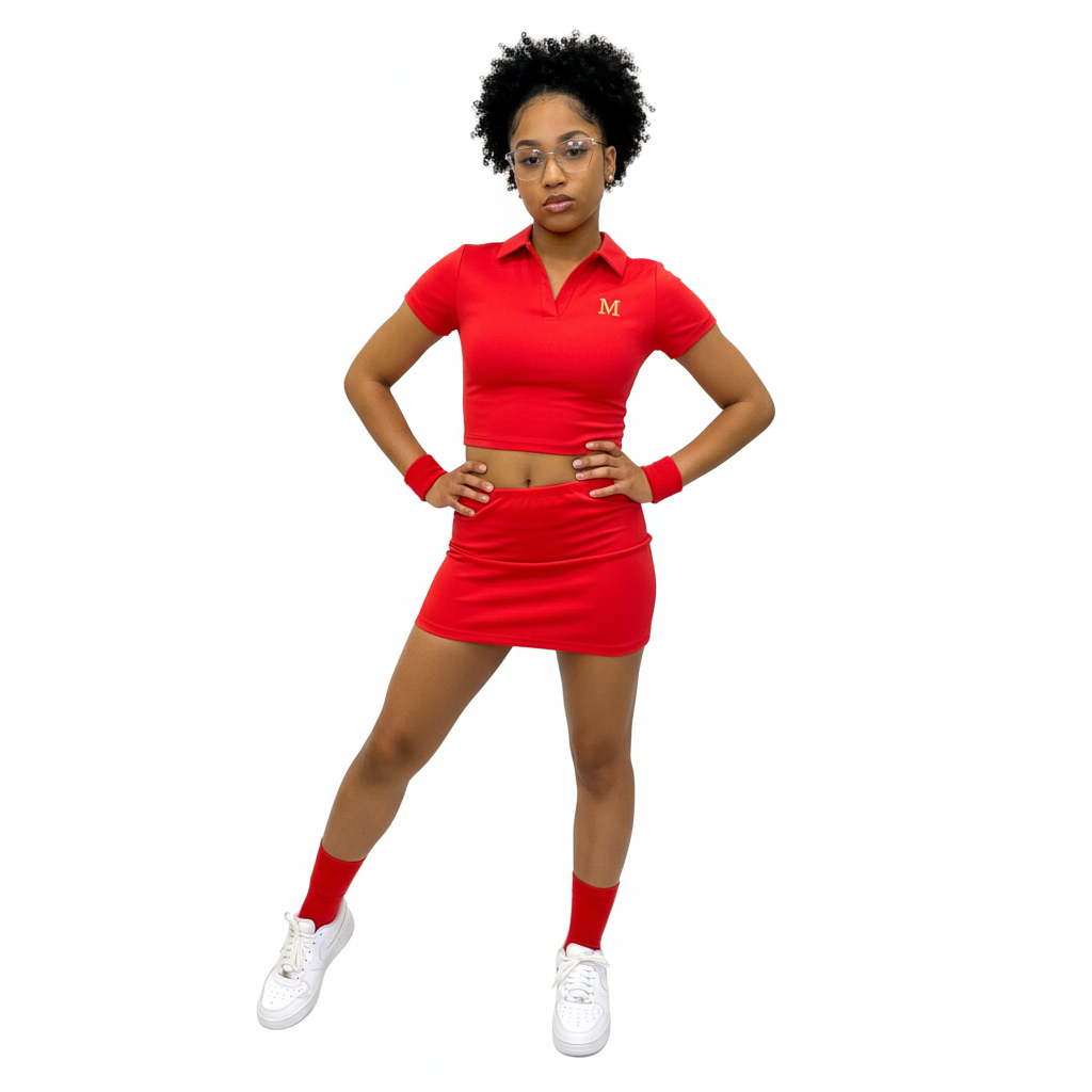 Red M matching set