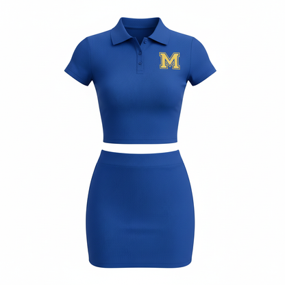 Royal blue M matching set