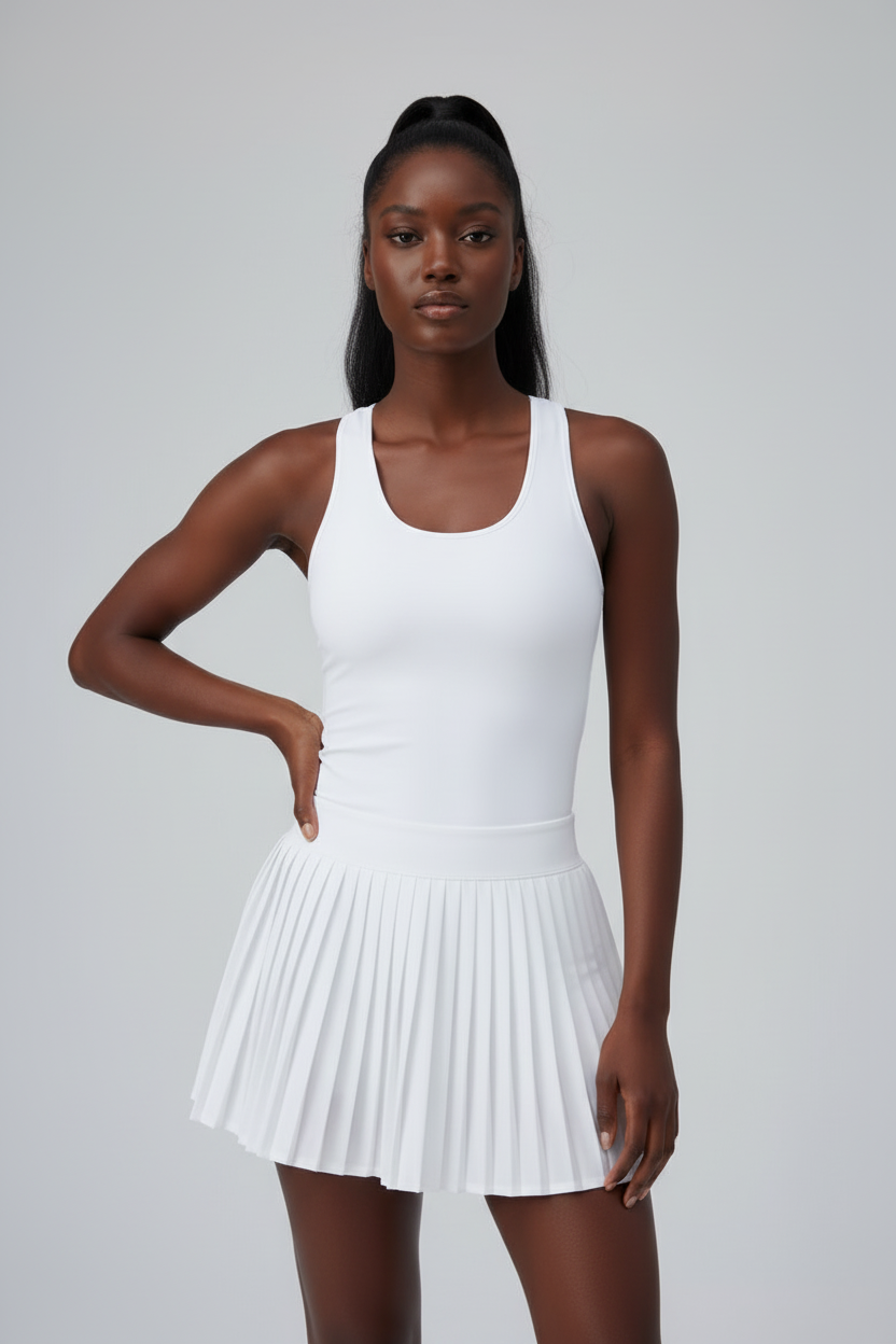 White Tennis Set