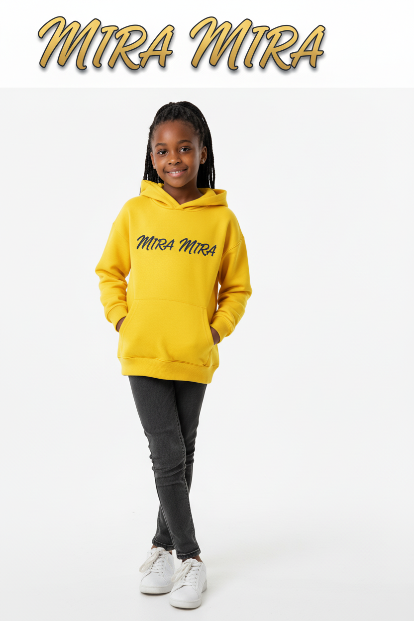 Yellow MIRA MIRA Kids Hoodie